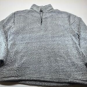 Men's Cozy Gray Zip-Up Sweater